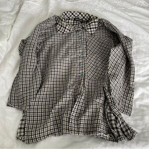 Sophie Finzi XL oversized New York Cotton 100% button shirt plus checker